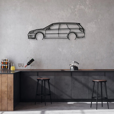 Legacy GT 2007 Classic Silhouette Metal Wall Art - Automotive Garage Decor
