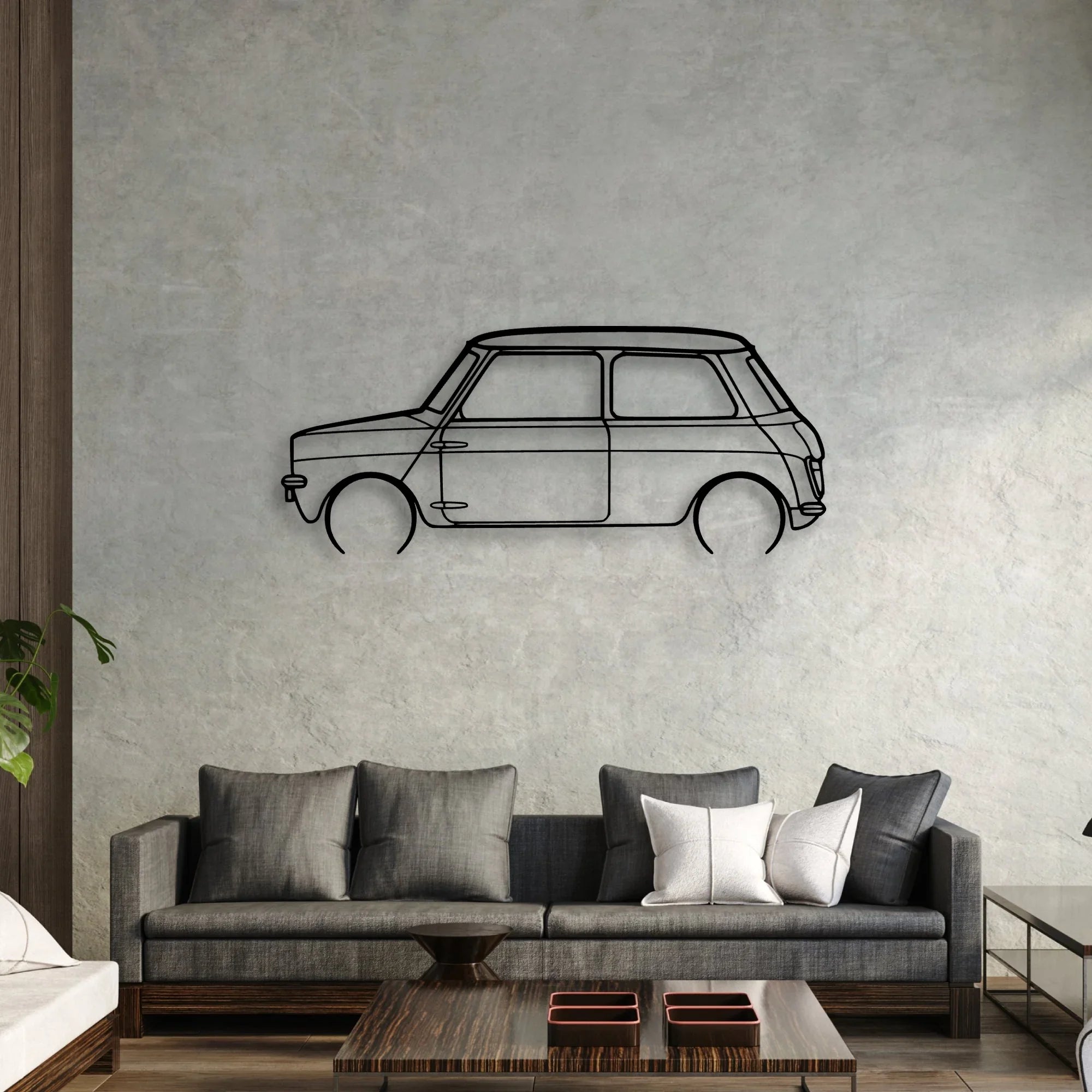 Leyland Classic Silhouette Metal Wall Art - Automotive Garage Decor