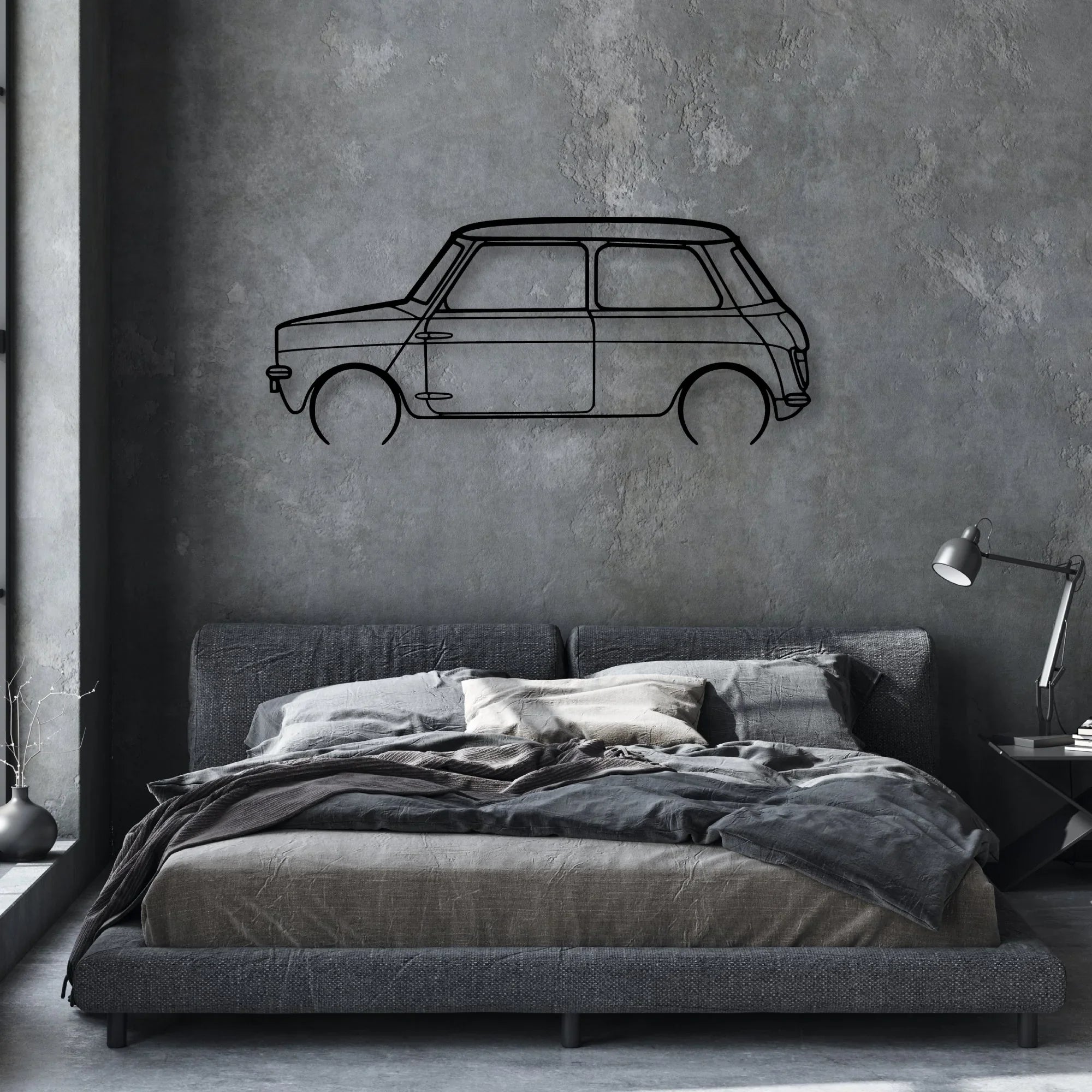 Leyland Classic Silhouette Metal Wall Art - Automotive Garage Decor