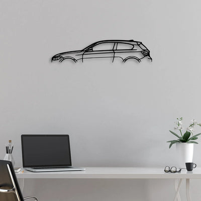 M140 2017 Classic Silhouette Metal Wall Art - Automotive Garage Decor