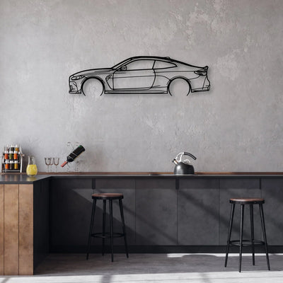 M4 CSL G82 Classic Silhouette Metal Wall Art - Automotive Garage Decor