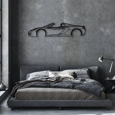 MP4 12C Spider Classic Silhouette Metal Wall Art - Automotive Garage Decor