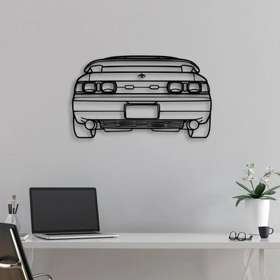MR2 1993 Classic Silhouette Metal Wall Art - Automotive Garage Decor