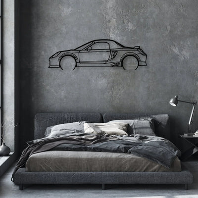 MR2 2005 Classic Silhouette Metal Wall Art - Automotive Garage Decor