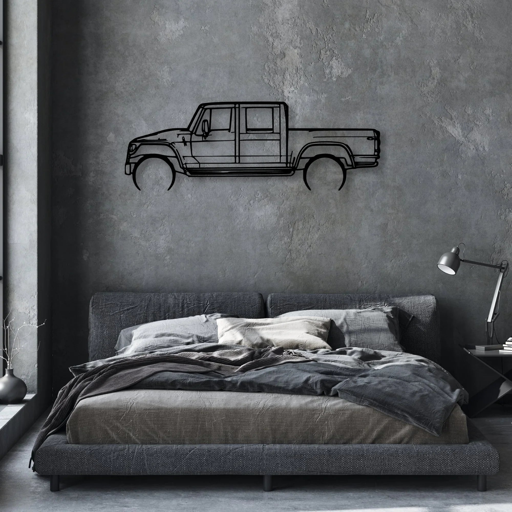 MXT Classic Silhouette Metal Wall Art - Automotive Garage Decor