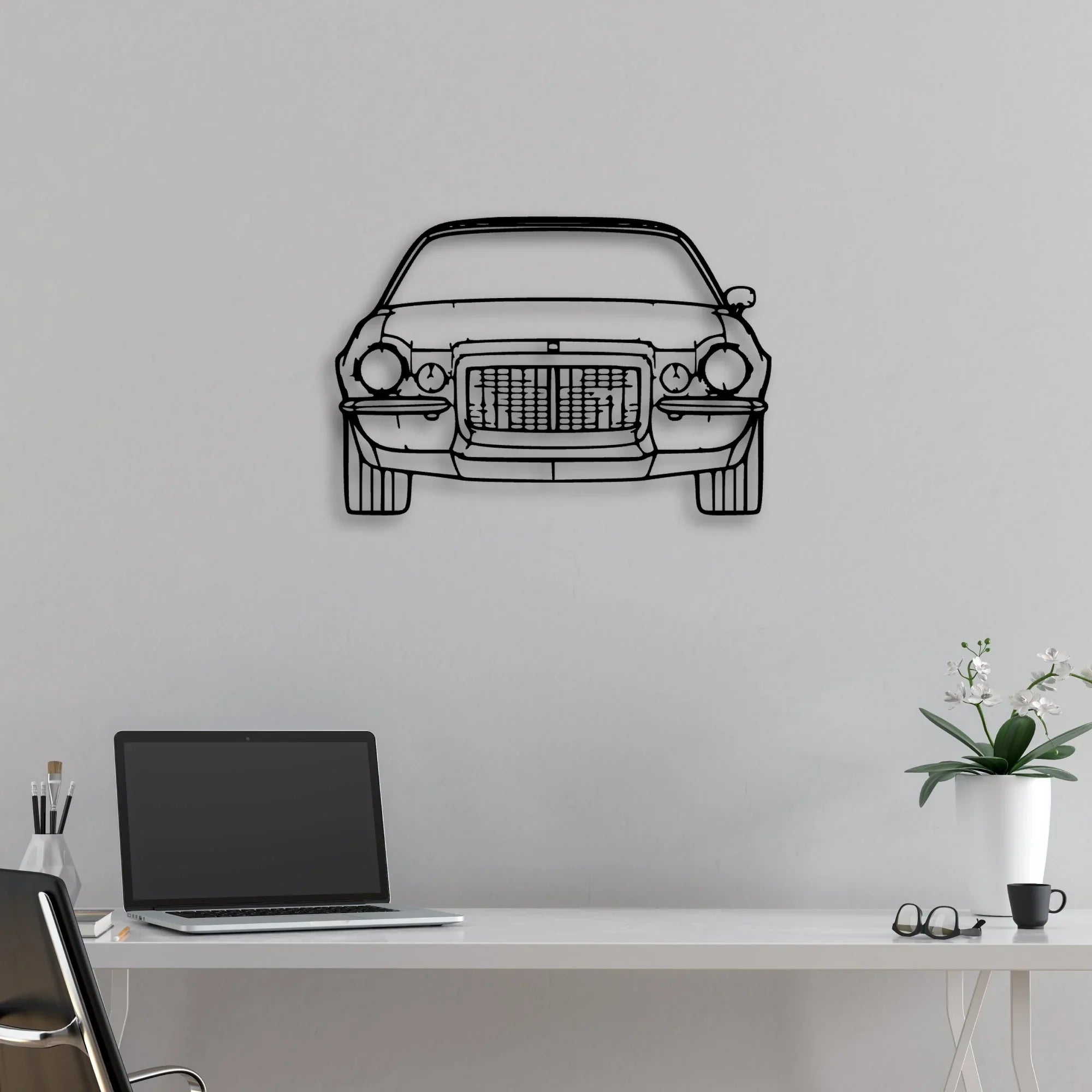 Maro Z28 1972 Classic Silhouette Metal Wall Art - Automotive Garage Decor