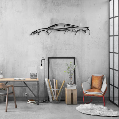 Mcl 650S Classic Silhouette Metal Wall Art - Automotive Garage Decor