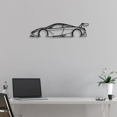 Mcl GT3 Classic Silhouette Metal Wall Art - Automotive Garage Decor