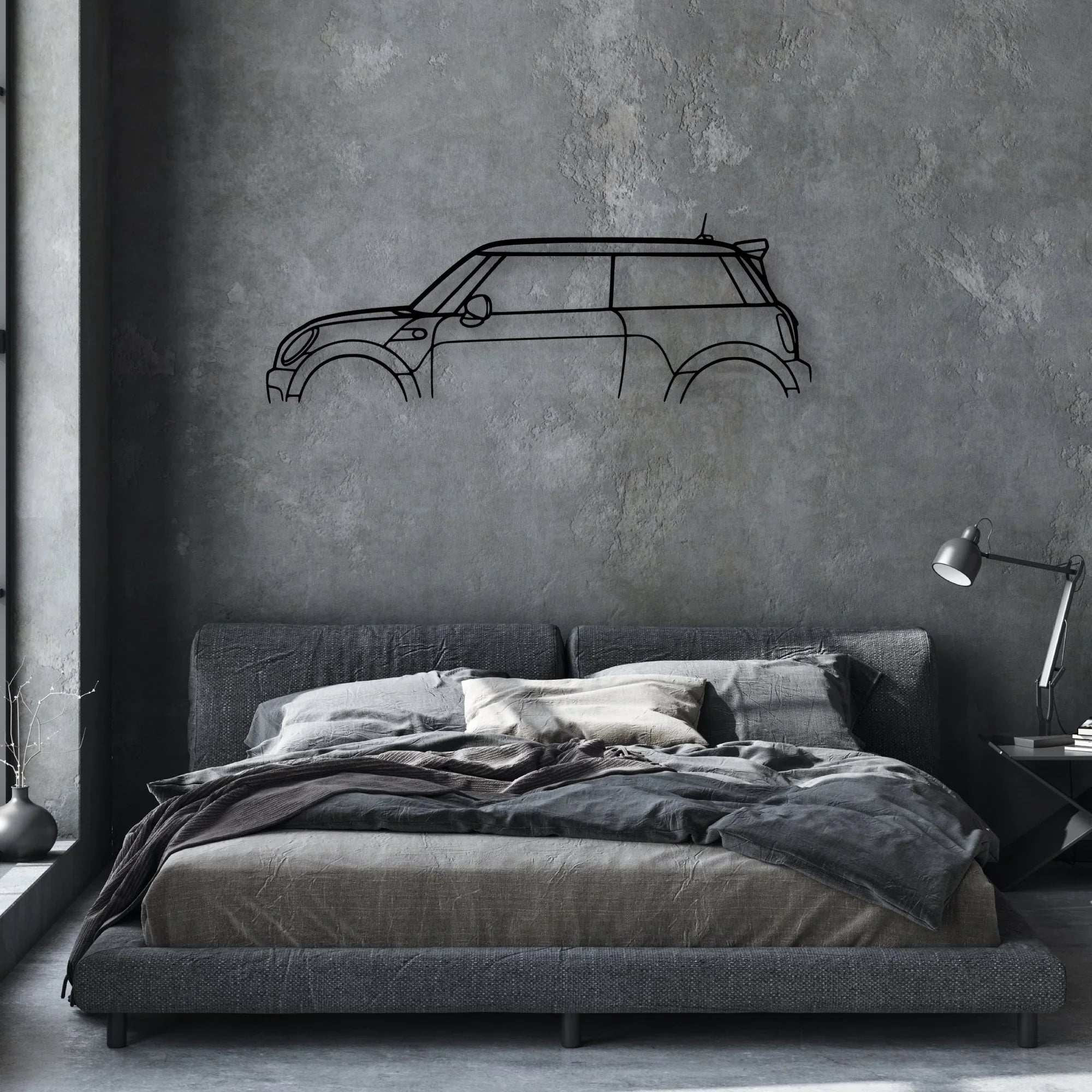Mini GP2 2013 Classic Silhouette Metal Wall Art - Automotive Garage Decor