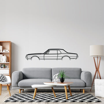 Cougar 1967 Classic Silhouette Metal Wall Art