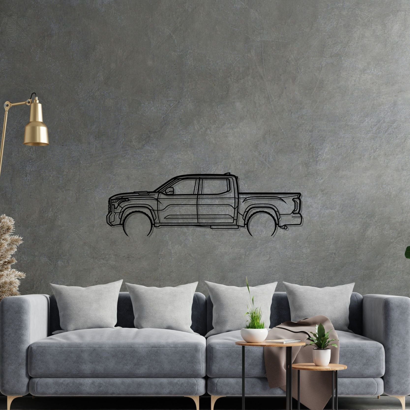 TUNDRA 2022 Detailed Silhouette Metal Wall Art