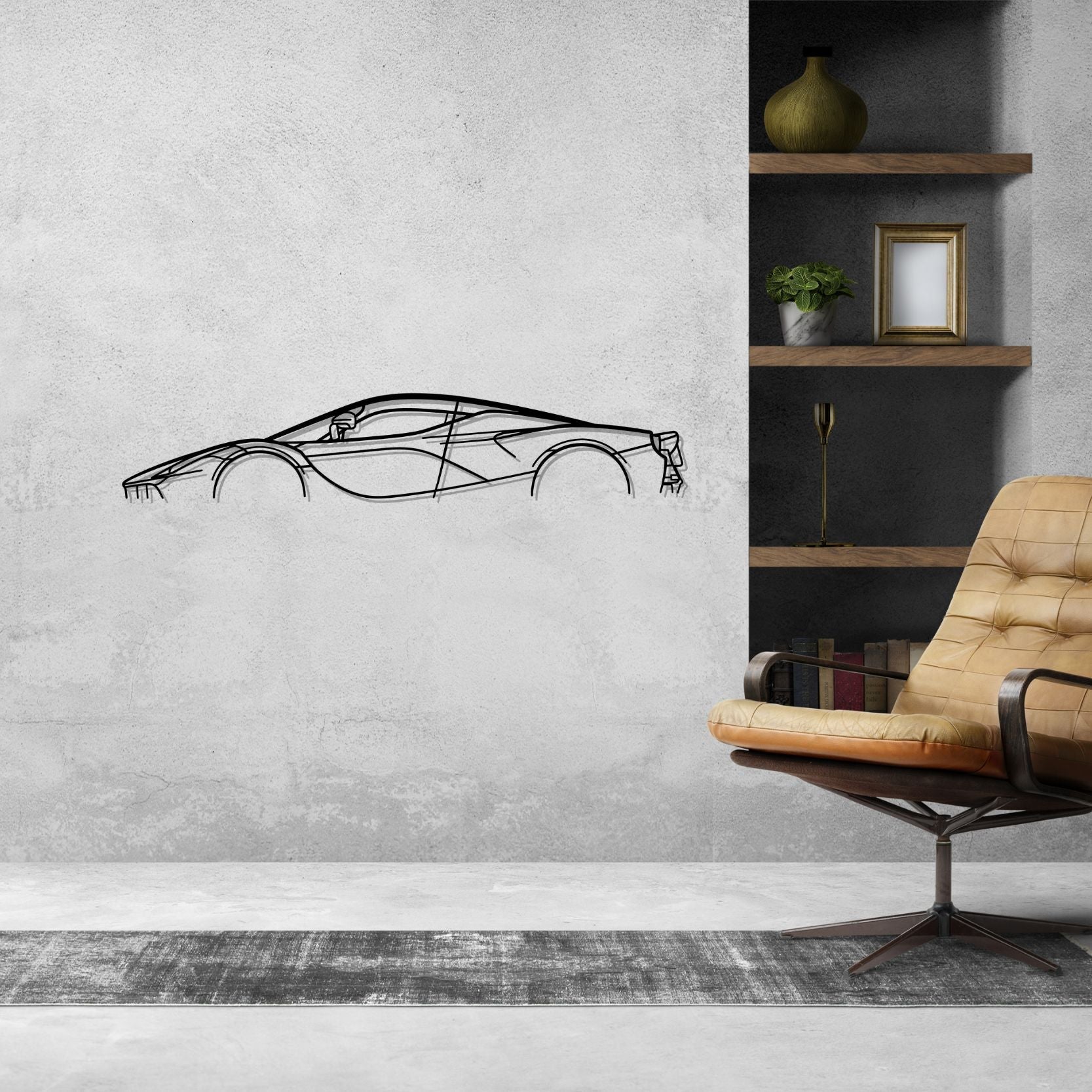 La Classic Silhouette Metal Wall Art