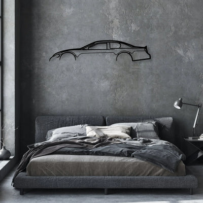 Monte Carlo Classic Silhouette Metal Wall Art - Automotive Garage Decor