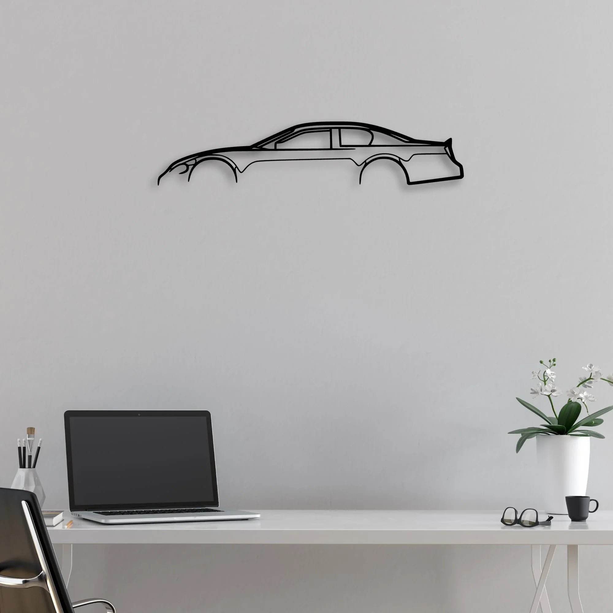 Monte Carlo Classic Silhouette Metal Wall Art - Automotive Garage Decor
