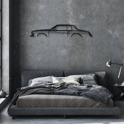 Monte Carlo 1979 Classic Silhouette Metal Wall Art - Automotive Garage Decor