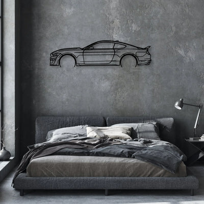 Mustang Shelby gt500 2021 Classic Silhouette Metal Wall Art - Automotive Garage Decor