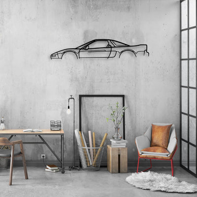NSX Classic Silhouette Metal Wall Art - Automotive Garage Decor