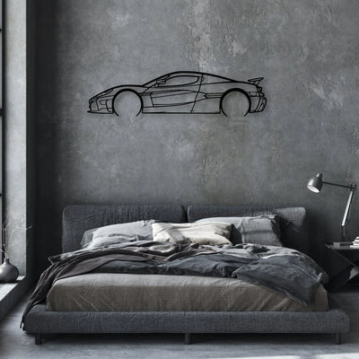 Nevera Classic Silhouette Metal Wall Art - Automotive Garage Decor