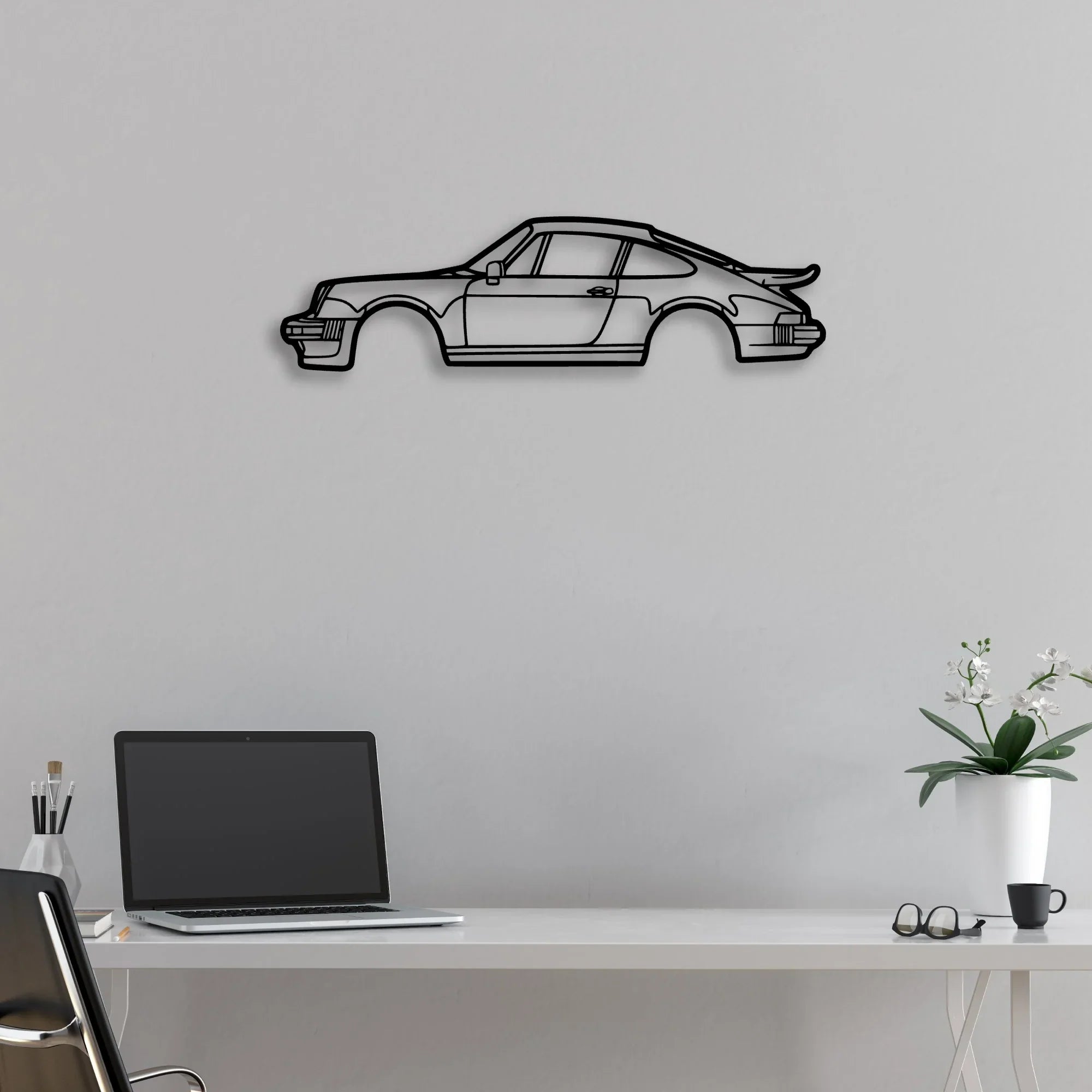 P Generation 2 3 Classic Silhouette Metal Wall Art - Automotive Garage Decor
