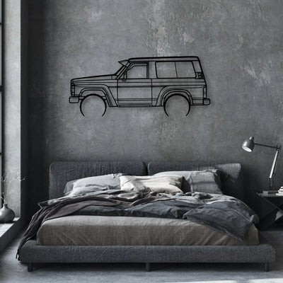 Patrol GQ 1988 Classic Silhouette Metal Wall Art - Automotive Garage Decor