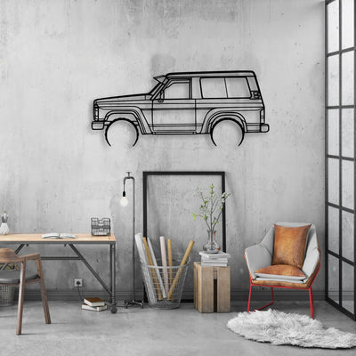 Patrol GQ 1988 Classic Silhouette Metal Wall Art - Automotive Garage Decor