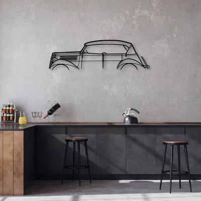 Phaeton 1930 Classic Silhouette Metal Wall Art - Automotive Garage Decor