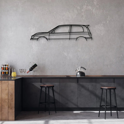 Pulsar GTIR 1991 Classic Silhouette Metal Wall Art - Automotive Garage Decor