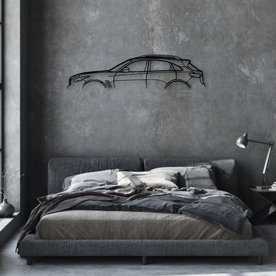 QX70S Classic Silhouette Metal Wall Art - Automotive Garage Decor
