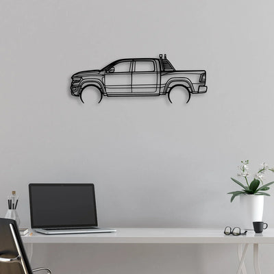 RAM TRX 2022 Classic Silhouette Metal Wall Art - Automotive Garage Decor