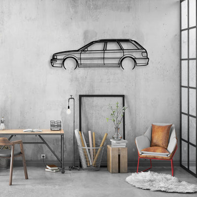 RS2 1994 Classic Silhouette Metal Wall Art - Automotive Garage Decor