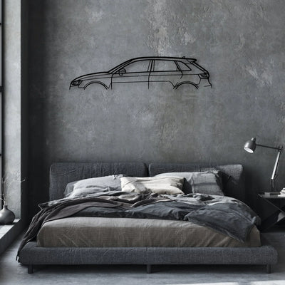 RS3 Sportback 2014 Classic Silhouette Metal Wall Art - Automotive Garage Decor