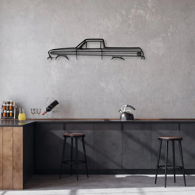 Ranchero 1965 Classic Silhouette Metal Wall Art - Automotive Garage Decor