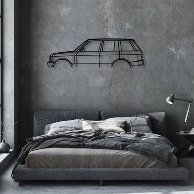 Range MK3 Classic Silhouette Metal Wall Art - Automotive Garage Decor