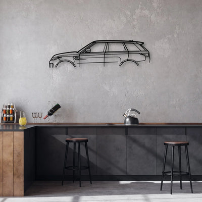Range SVR Classic Silhouette Metal Wall Art - Automotive Garage Decor