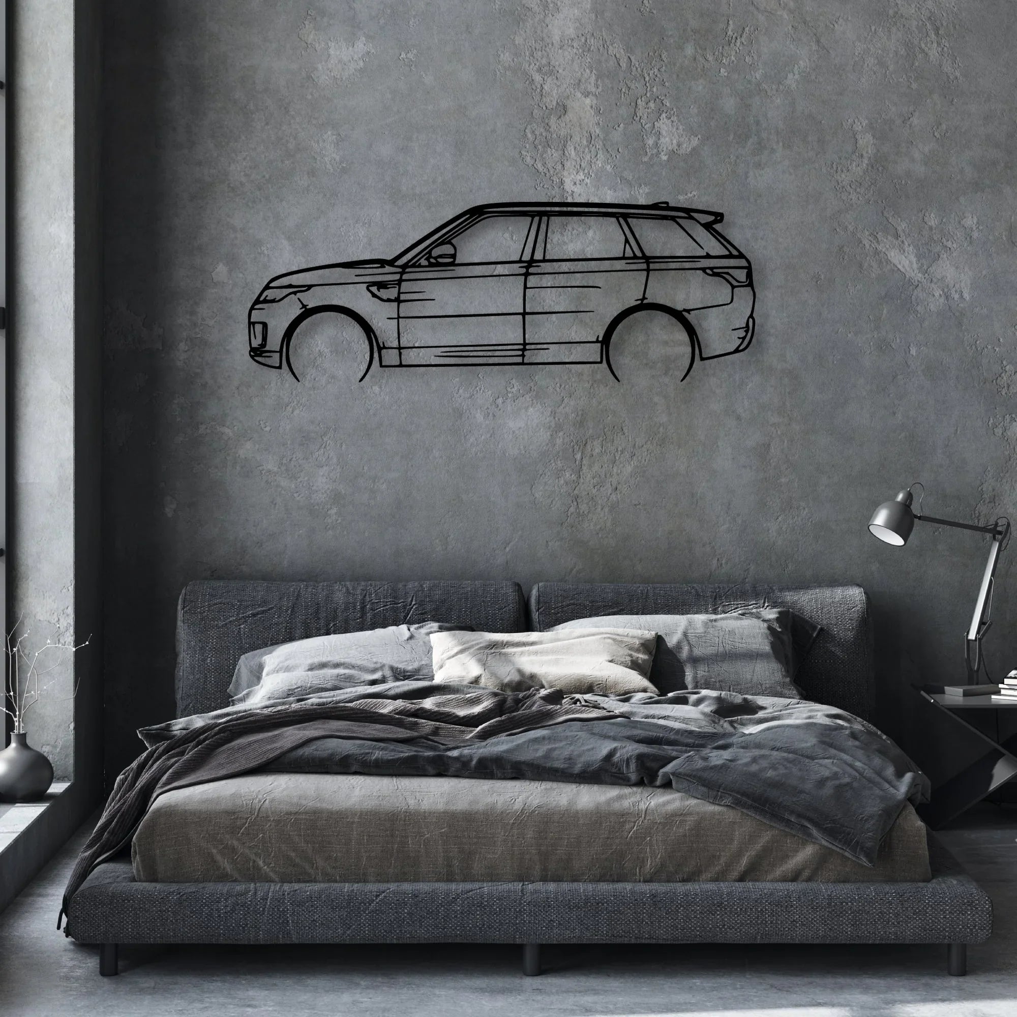 Range Sport 2020 Classic Silhouette Metal Wall Art - Automotive Garage Decor