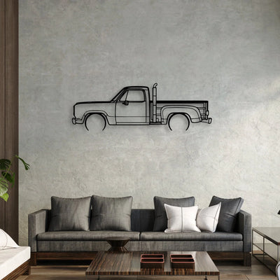 Red Express 1979 Classic Silhouette Metal Wall Art - Automotive Garage Decor