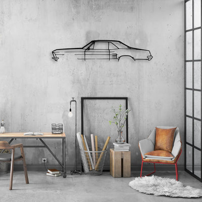 Riv 1964 Classic Silhouette Metal Wall Art - Automotive Garage Decor