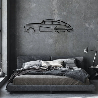 Roadmaster 1948 Classic Silhouette Metal Wall Art - Automotive Garage Decor