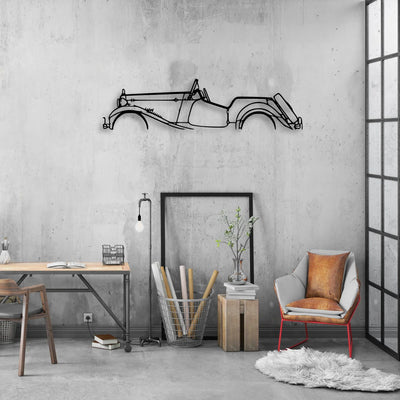Roadster 1952 Classic Silhouette Metal Wall Art - Automotive Garage Decor