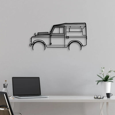 Rover Series 2 1961 Classic Silhouette Metal Wall Art - Automotive Garage Decor