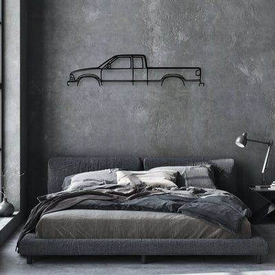 S10 2001 Classic Silhouette Metal Wall Art - Automotive Garage Decor