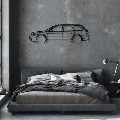 S4 Avant B5 2 Classic Silhouette Metal Wall Art - Automotive Garage Decor