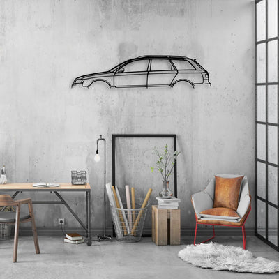 S4 Wagon 2004 Classic Silhouette Metal Wall Art - Automotive Garage Decor