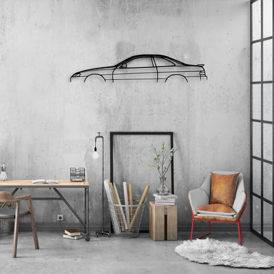 SC300 1999 Classic Silhouette Metal Wall Art - Automotive Garage Decor
