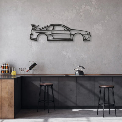 SKYLINE Classic Silhouette Metal Wall Art - Automotive Garage Decor