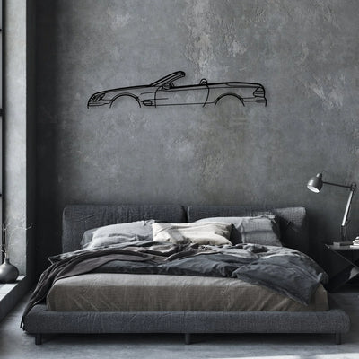 SL55 2007 Classic Silhouette Metal Wall Art - Automotive Garage Decor