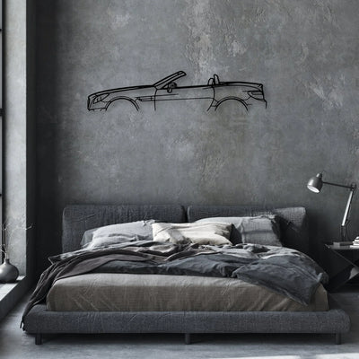 SLK 350 2013 Classic Silhouette Metal Wall Art - Automotive Garage Decor
