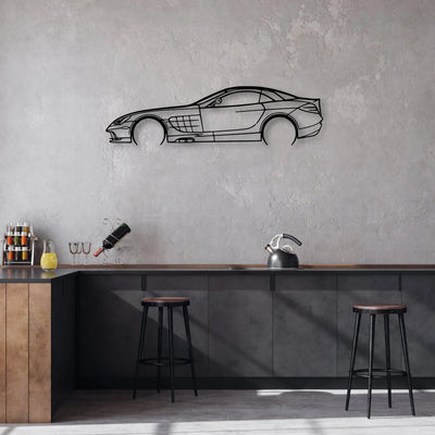 SLR 2008 Classic Silhouette Metal Wall Art - Automotive Garage Decor