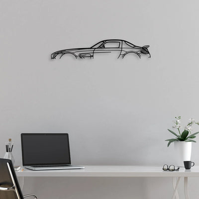 SLS AMG Classic Silhouette Metal Wall Art - Automotive Garage Decor