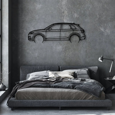 SQ5 2018 Classic Silhouette Metal Wall Art - Automotive Garage Decor